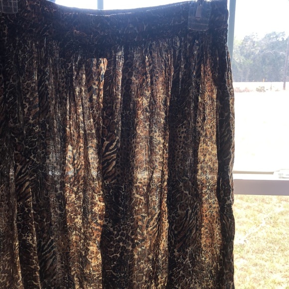 Lotus mixed animal print skirt - Picture 6 of 7